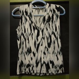 Calvin Klein Monochrome Abstract Blouse